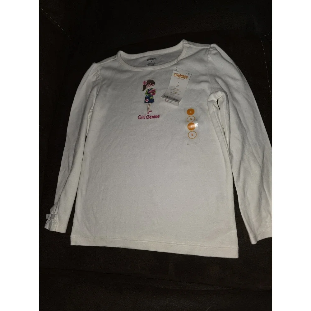 Gymboree smart and sweet girl genius long sleeve top size 5 nwt